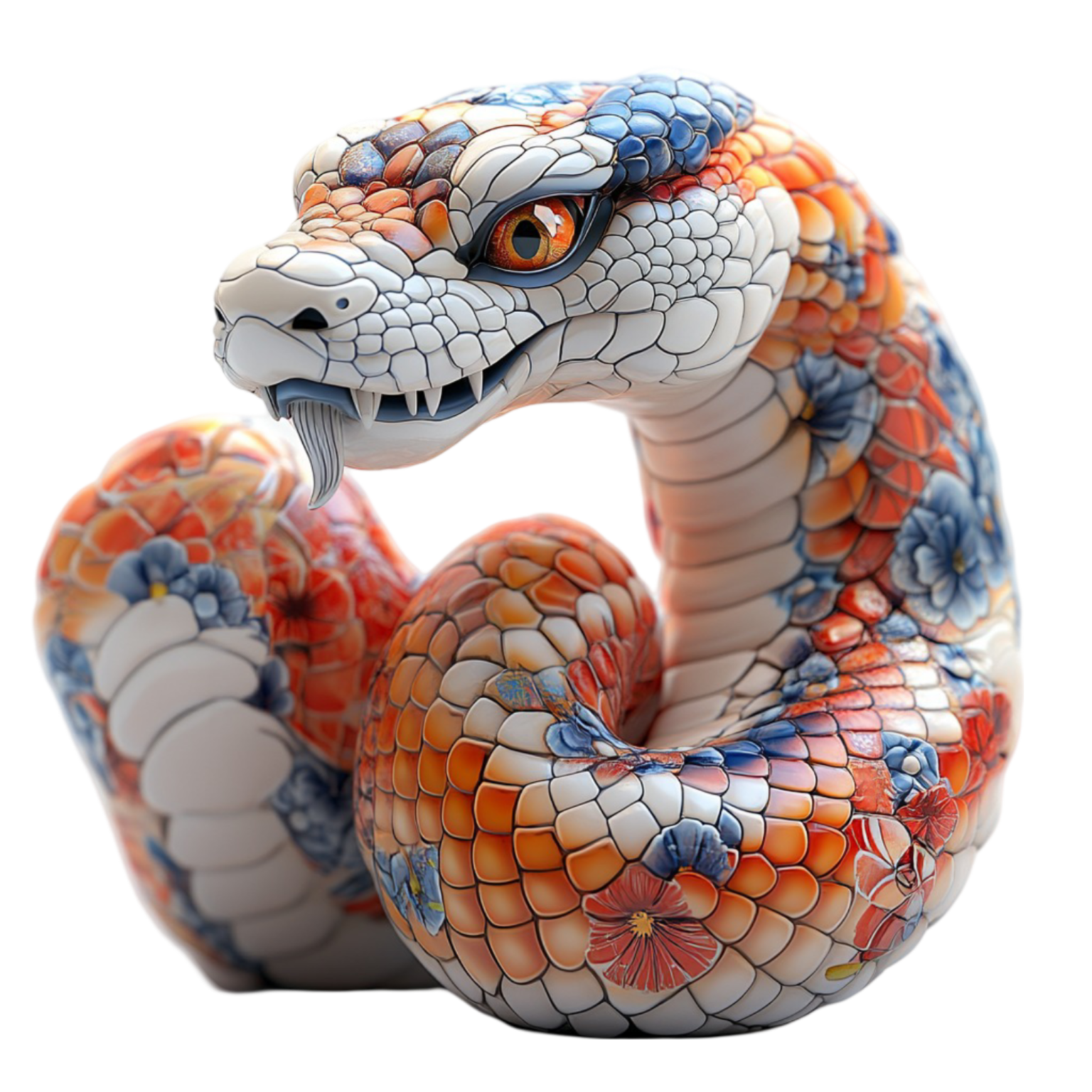 Hình in con rắn đẹp cute năm Ất tỵ 2025