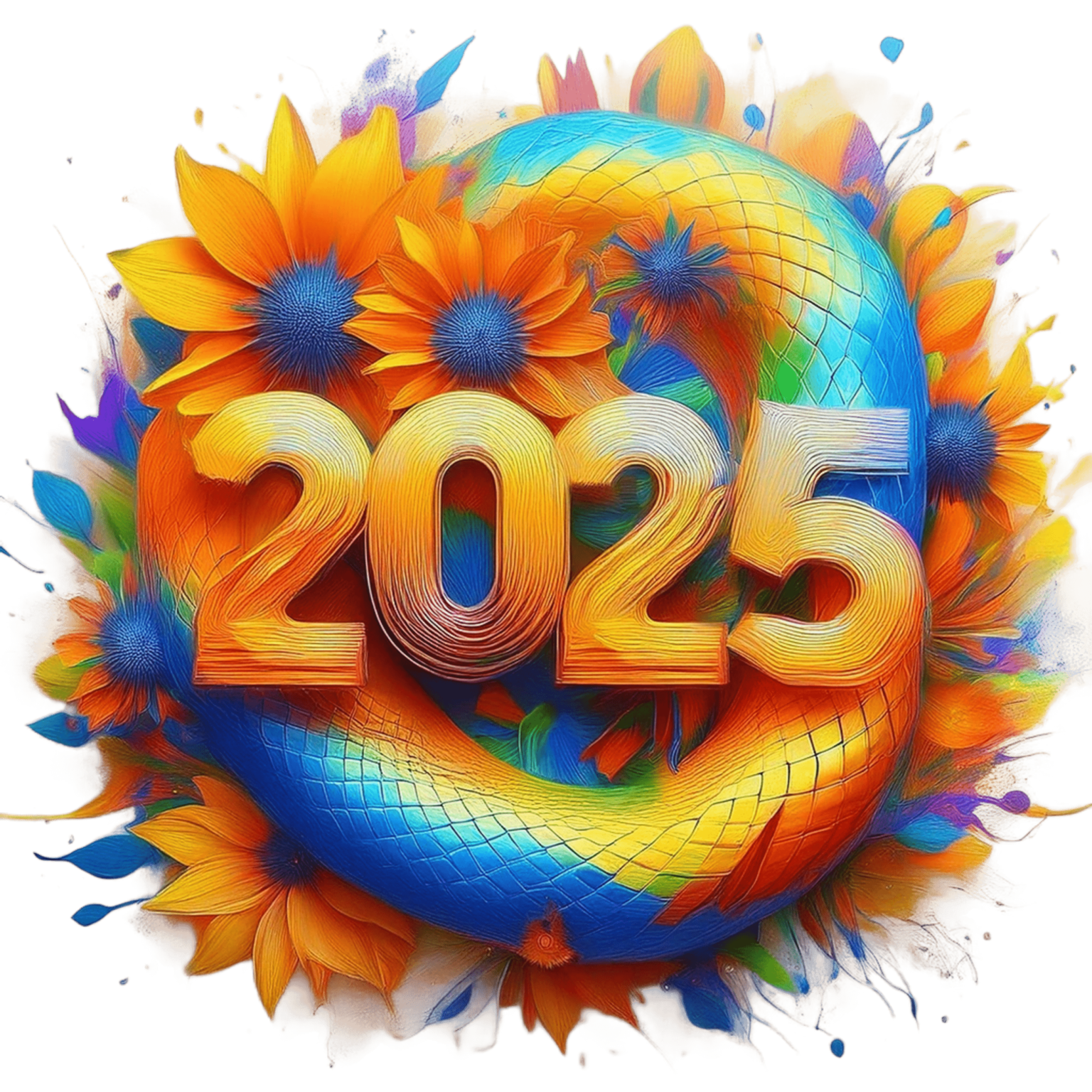 Hình in con rắn đẹp cute năm Ất tỵ 2025