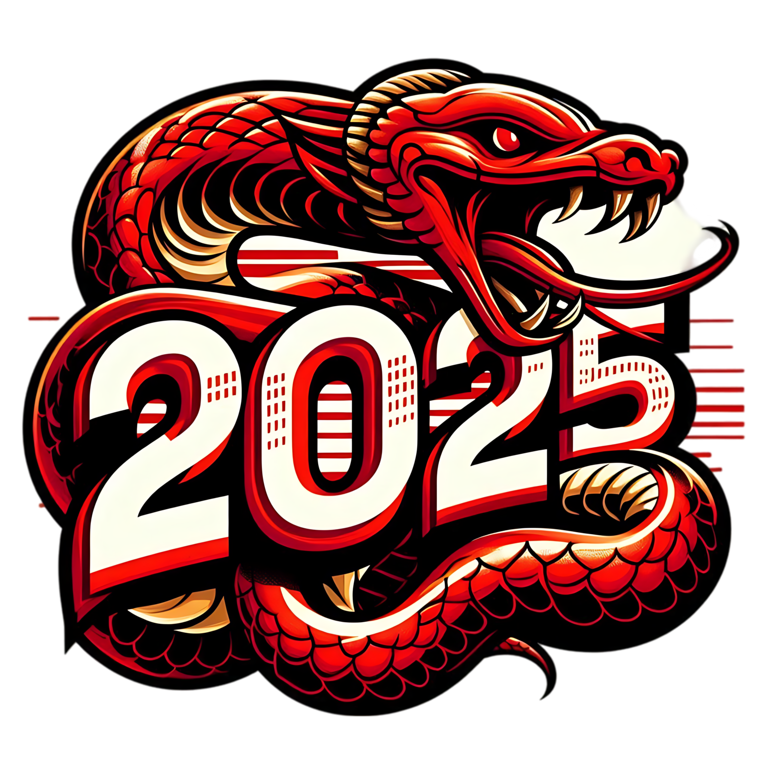 Hình in con rắn đẹp cute năm Ất tỵ 2025