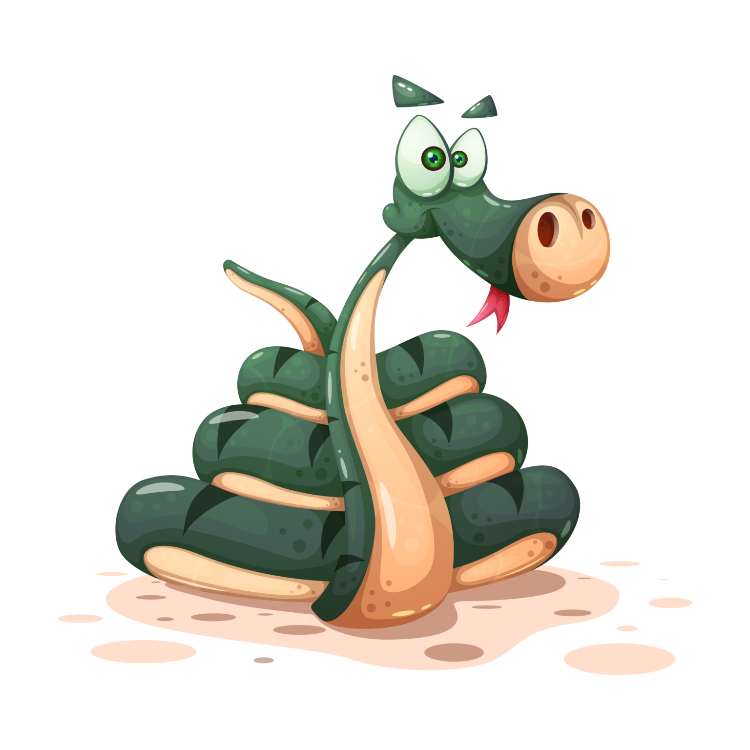 Hình in con rắn đẹp cute năm Ất tỵ 2025