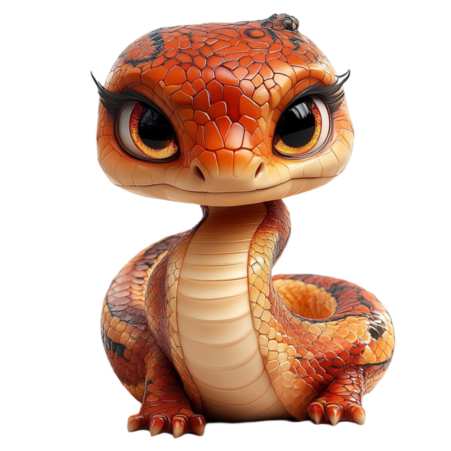 Hình in con rắn đẹp cute năm Ất tỵ 2025