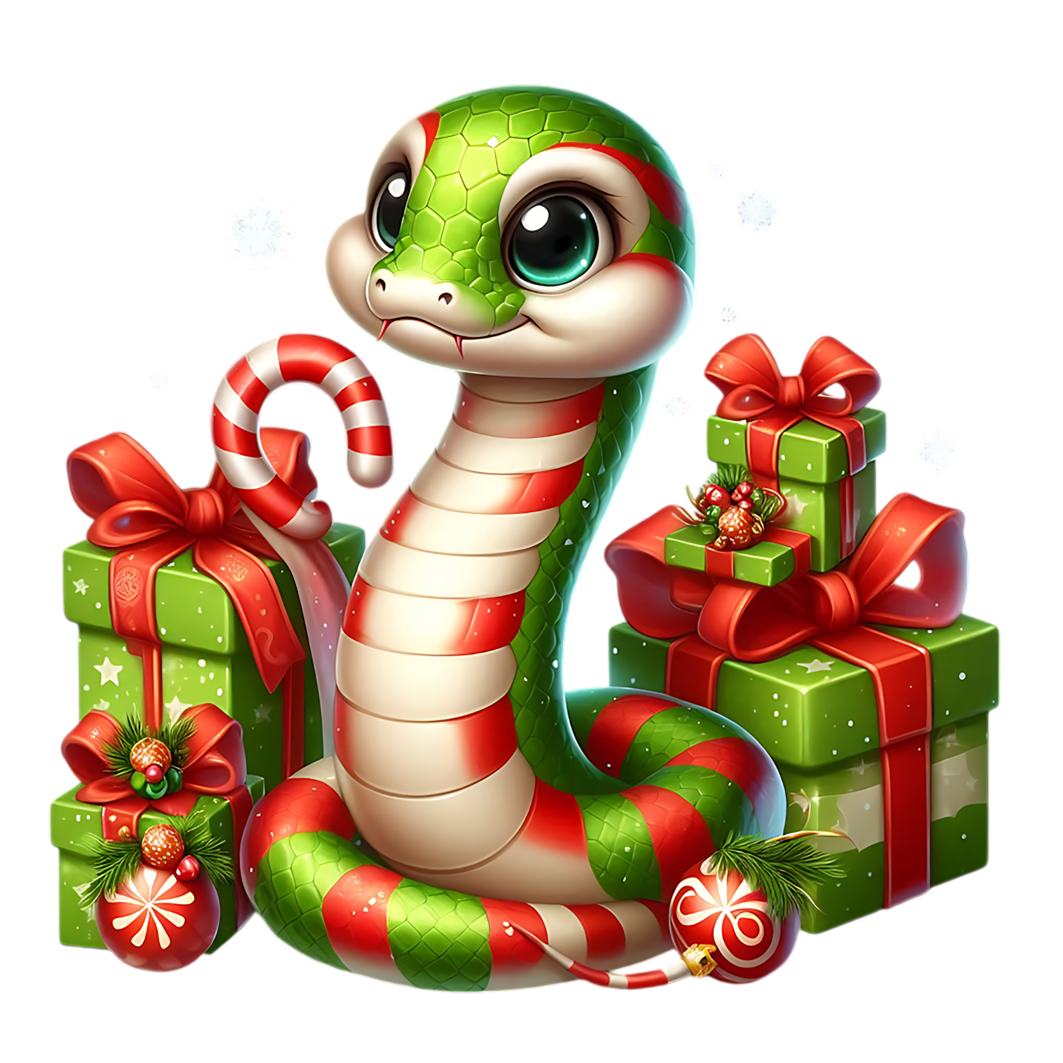 Hình in con rắn đẹp cute năm Ất tỵ 2025