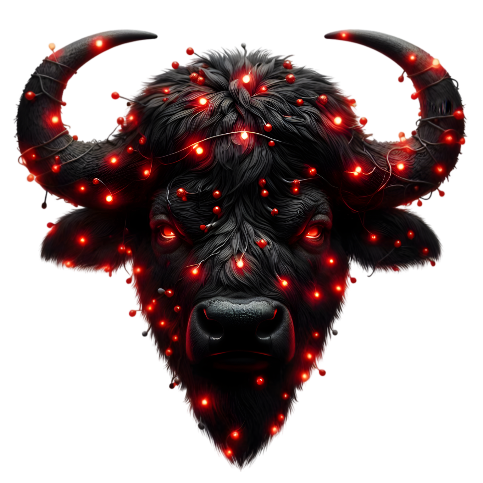 Hình in pet con trâu cute dễ thương