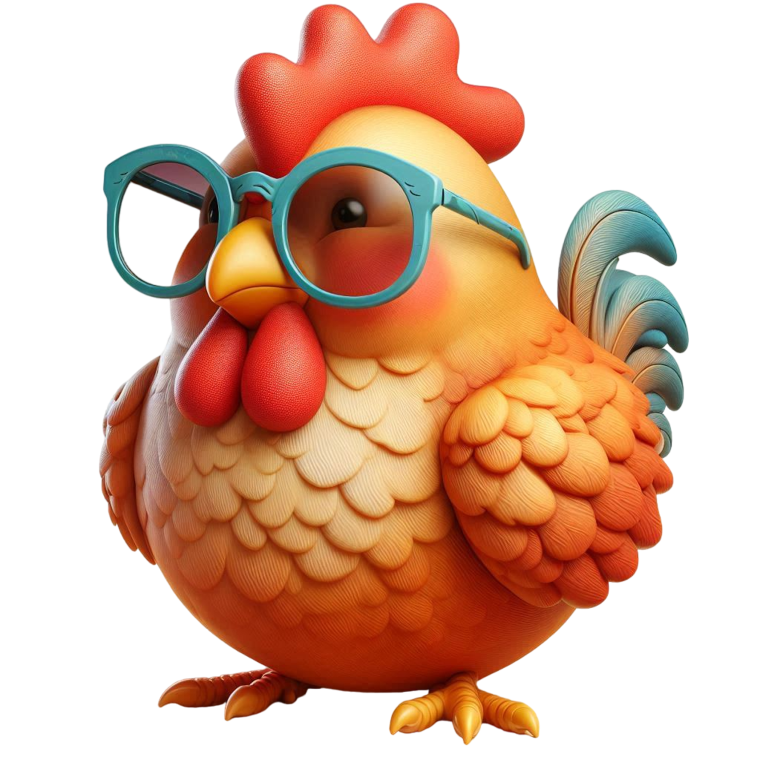 Hình in chủ đề con gà