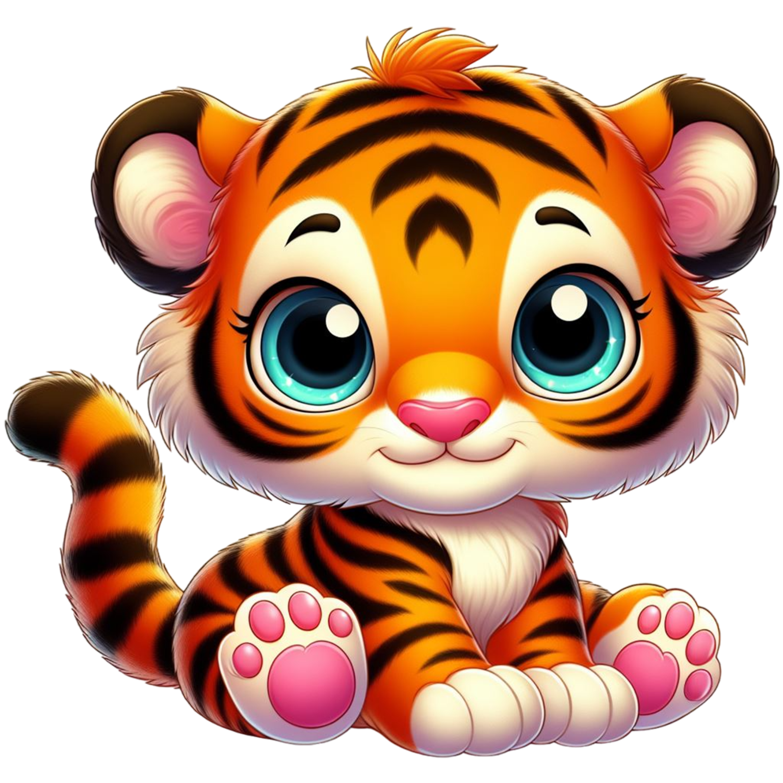 Hình in chủ đề con hổ