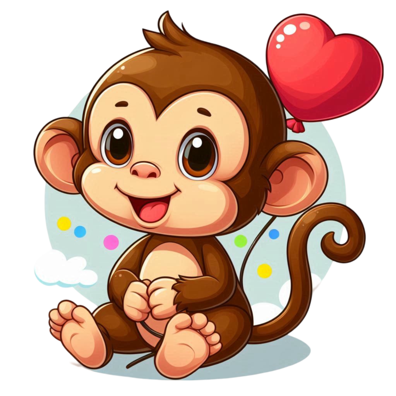 Hình in chủ đề con khỉ