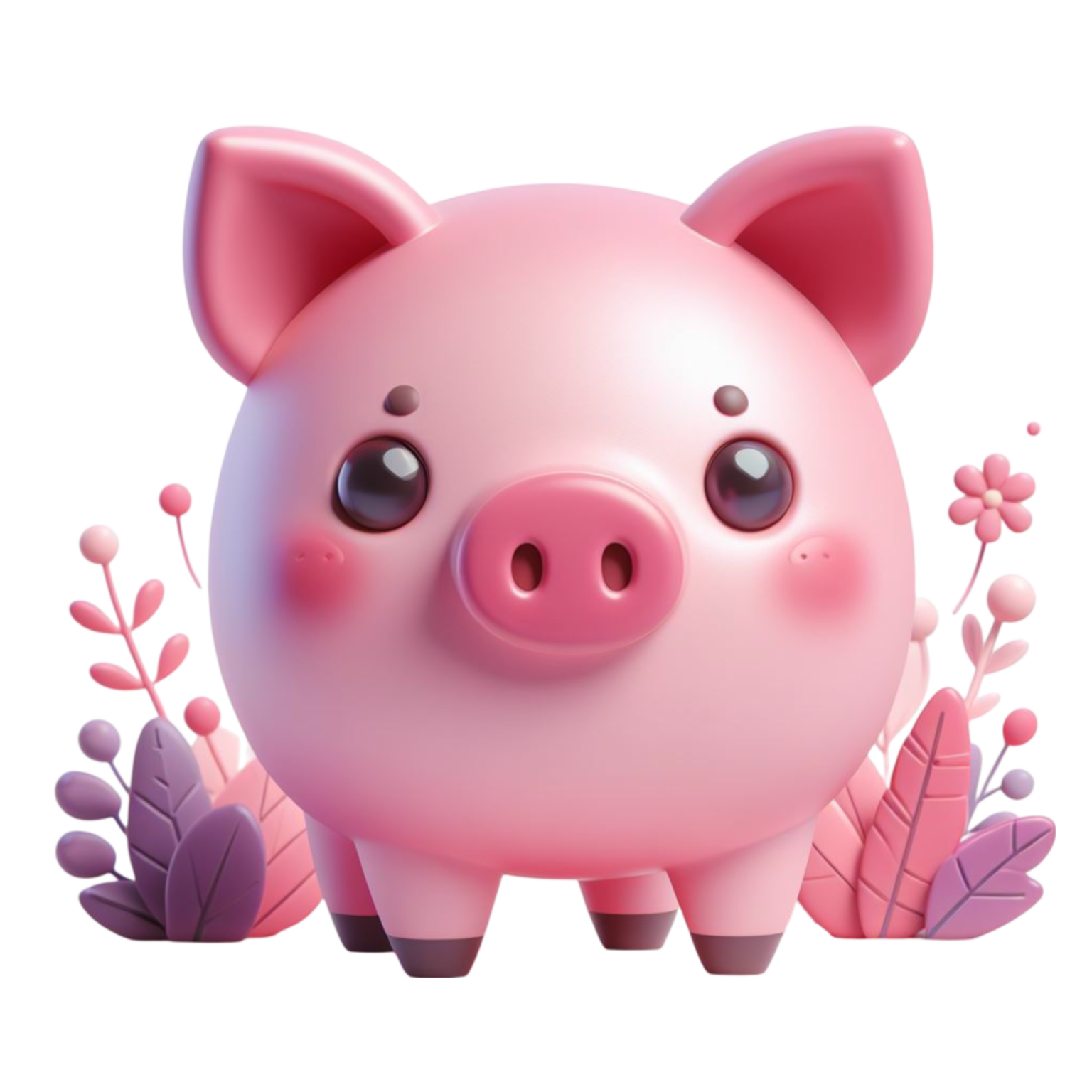 Hình in chủ đề con heo