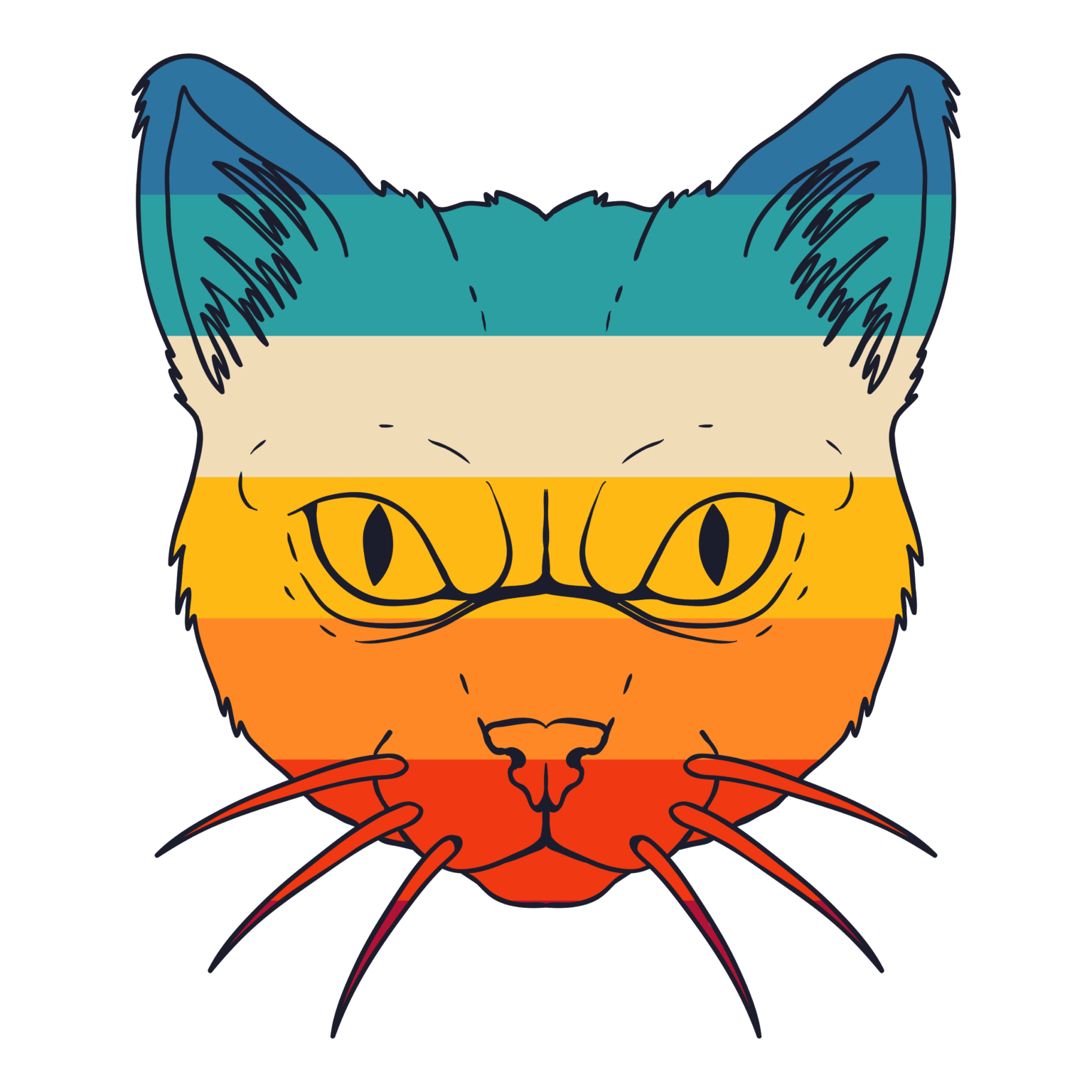 Hình in chủ đề con mèo