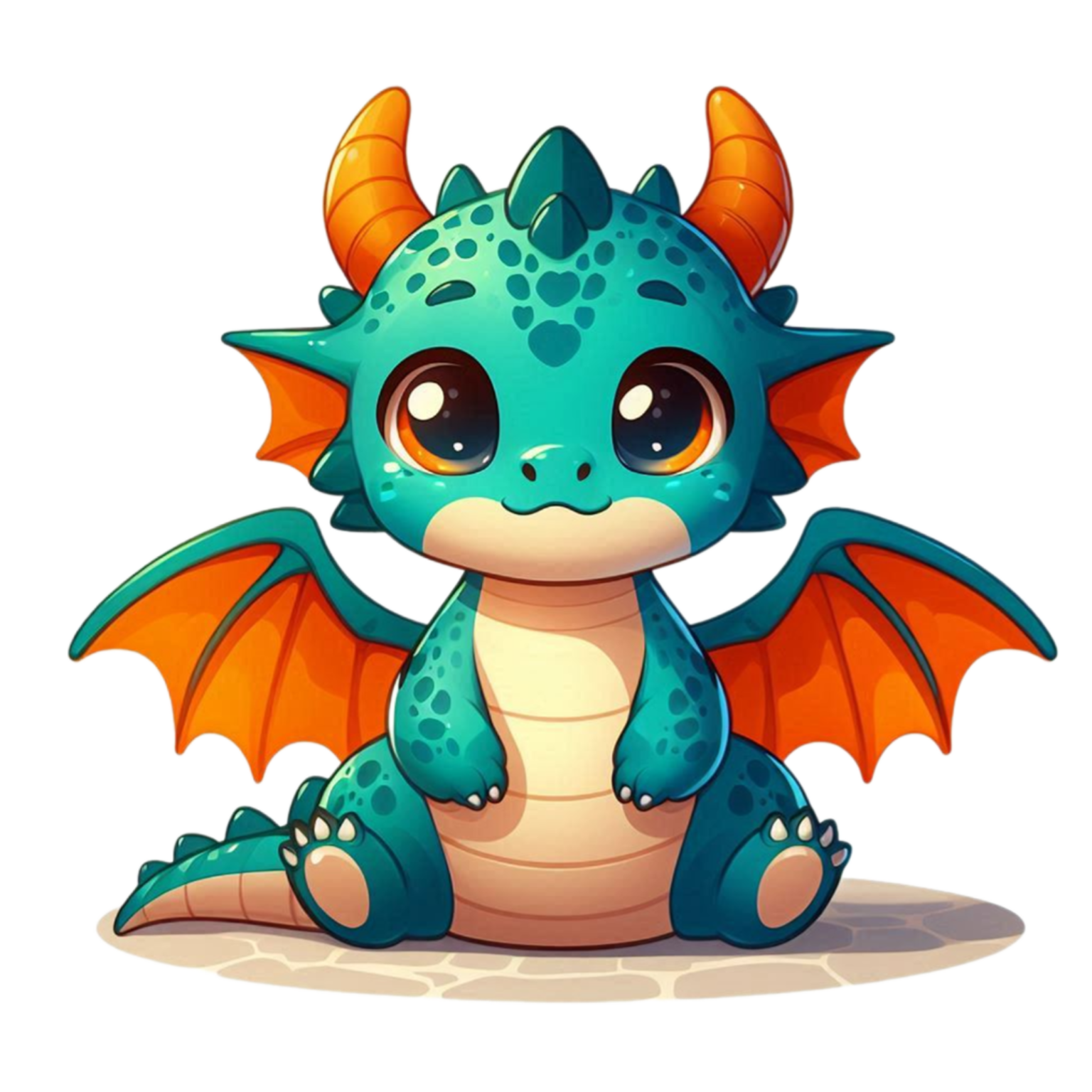 Hình in chủ đề con rồng cute (