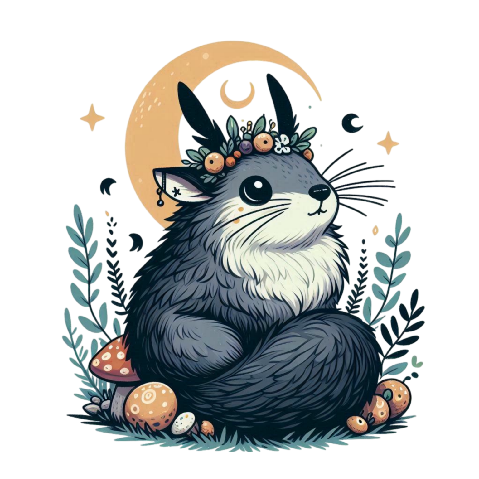 Hình in chuột cute dễ thương