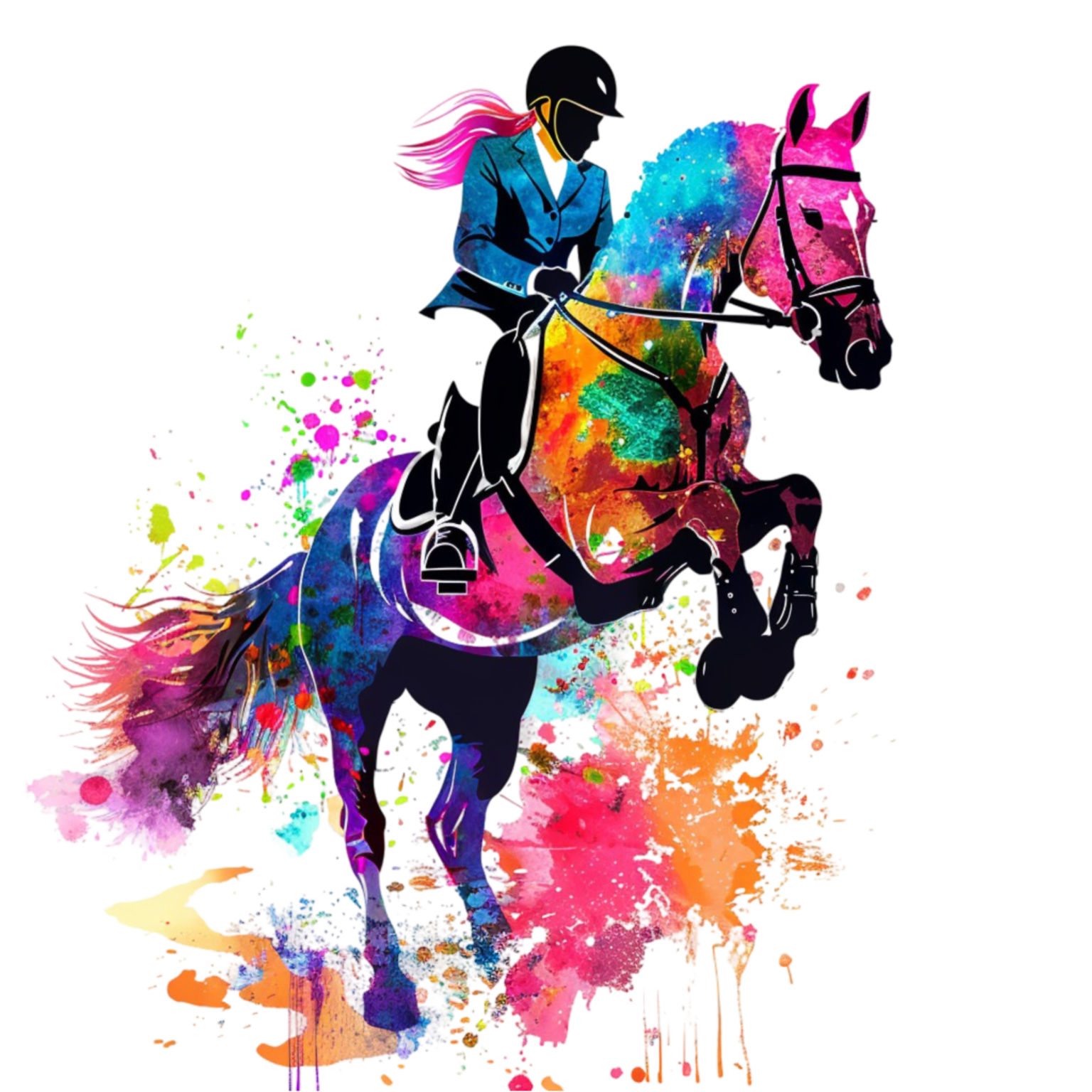 hình in chủ đề con ngựa