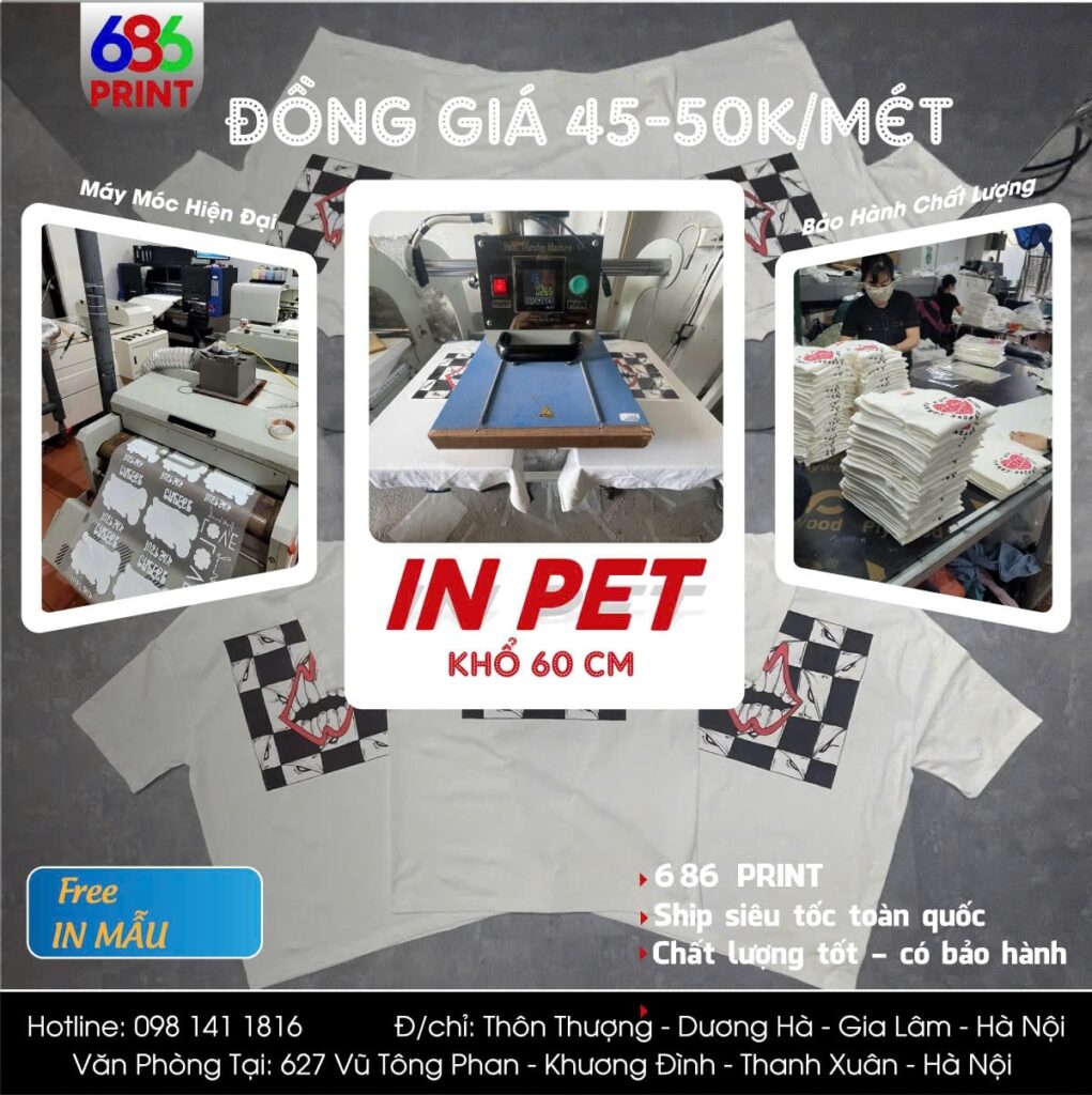 Xưởng in Pet uy tín tại Hà Nội