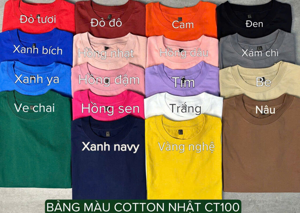Phôi áo thun in ngay